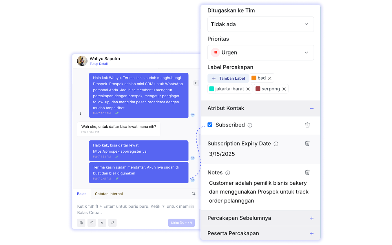 Rekam Informasi Pelanggan